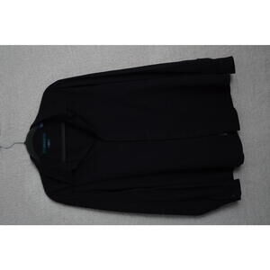 Perry Ellis Men's Slim Fit Stretch Black Dress Shirt